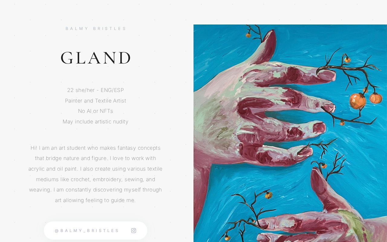 Carrd profile picture for @gland